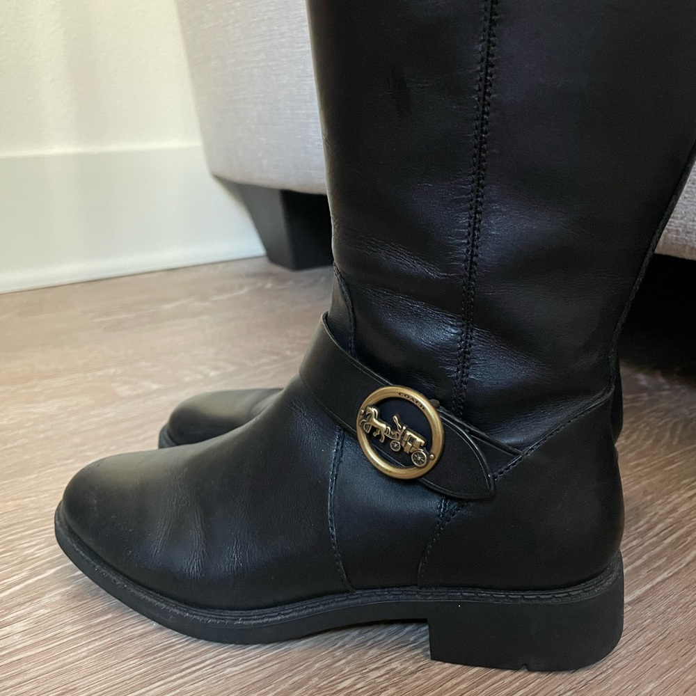 Coach Black Rory Riding Boots - Picture 3 of 3